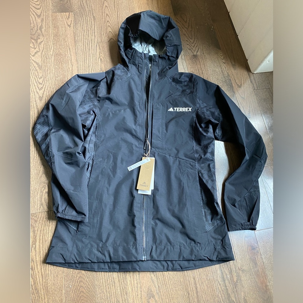P Adidas Terrex Xperior Hybrid Rain Jacket women’s medium nwt